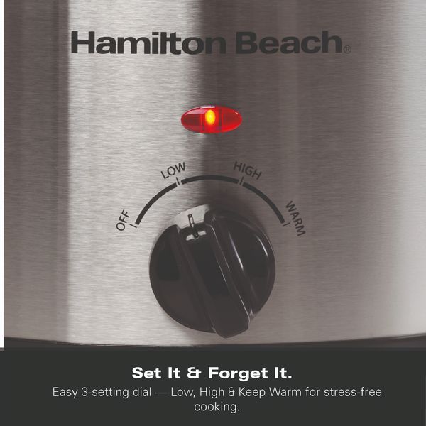 Hamilton Beach 6.5L Slow Cooker Silver