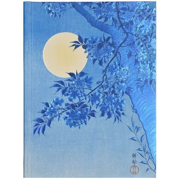 Blossoming Cherry on a Moonlit Night Journal